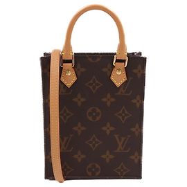 Louis Vuitton Bolsa Pequena Monograma de Lona Marrom