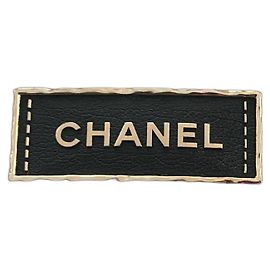Chanel Rectangular Brooch Black Steel 2023 Black