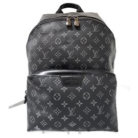 Sac à dos Discovery en toile Monogram Eclipse de Louis Vuitton Noir Gris