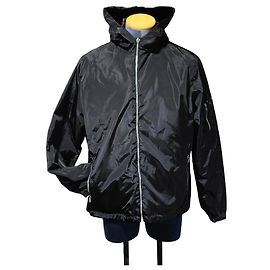 Veste coupe-vent réversible Prada noire en polyester Noir