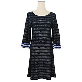 Robe Camélia Chanel Bleu Bleu Marine