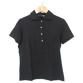 Polo en Coton Élastique Salvatore Ferragamo Noir