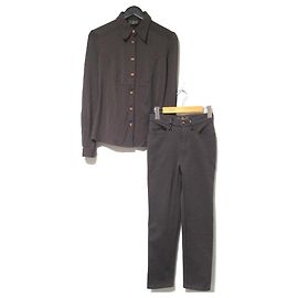 Set Camicia e Pantaloni Fendi Stretch Marrone