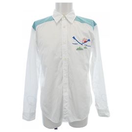 Autre Marque Camicia Comme des Garçons Homme Deux Bianco Verde