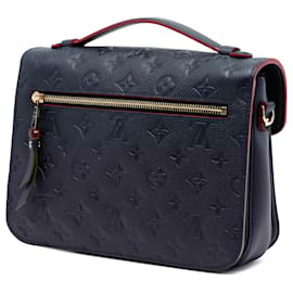 Louis Vuitton-Louis Vuitton Blue Monogram Empreinte Pochette Metis-Blue,Navy blue