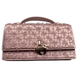 Bolsa Dior rosa de pérolas Rosa
