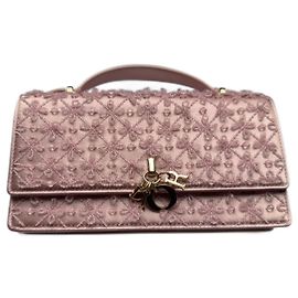 Bolso Dior rosa de perlas Rosa