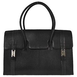 Bolsa Drag 2 Hermès Vache Natural 37 Preto