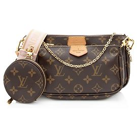 Multi-Pochette Accessoires aus Monogramm-Canvas von Louis Vuitton Braun