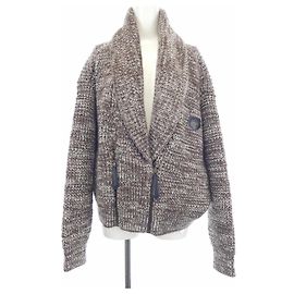 Louis Vuitton Strickjacke Braun Weiß
