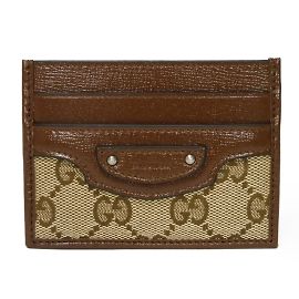 Gucci x Balenciaga Das Hacker-Projekt Kartenetui Braun