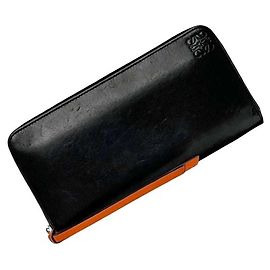 Cartera Larga Loewe en Negro y Multicolor Negro Multicolor