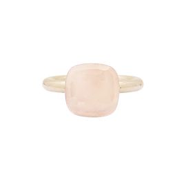 Anel Pomellato, "Nudo Classic", ouro rosa e quartzo rosa. Outro