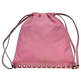Pochette en cuir rose Valentino Garavani Rose