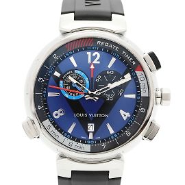 Orologio da uomo Louis Vuitton Tambour Q102D con quadrante blu Altro