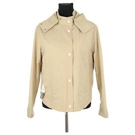 Yves Salomon Giacca in Cotone Beige Beige
