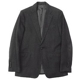 Giacca in lino e cotone Salvatore Ferragamo Marrone Grigio antracite