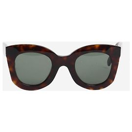 Céline Braune Schildpatt Katzenaugen-Sonnenbrille Braun
