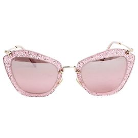 Miu Miu Pink sparkly sunglasses Pink