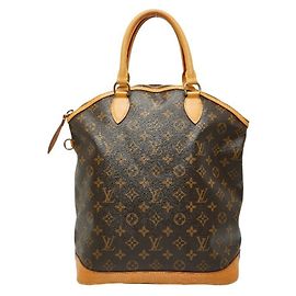 Louis Vuitton Monogram Lockit Tote Bag Braun Monogramm
