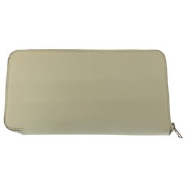 Hermès Hermes Ivory Azap Long Wallet Cream