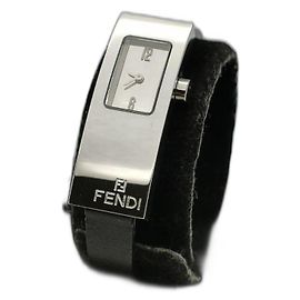 Relógio Fendi 3300L de aço e couro Prata