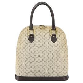 Louis Vuitton Alma Handbag Mini Lin Monogram Khaki