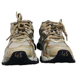 Balenciaga-Tênis Runner Balenciaga em poliuretano bege e preto-Bege