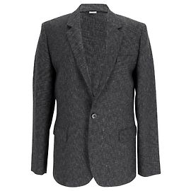 Iro Single-Breasted Tweed Blazer in Grey Wool Grey