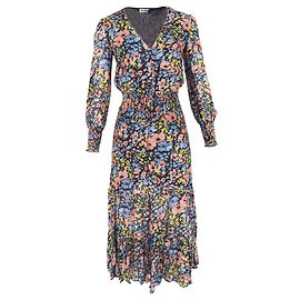 Autre Marque Rixo Maya Rüschen-Maxikleid aus Baumwolle mit Blumenmuster Andere