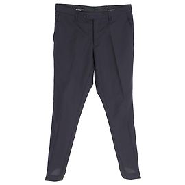 Pantaloni dritti Burberry in lana blu navy Blu Blu navy