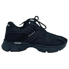 Balenciaga-Tênis Phantom Balenciaga em poliéster preto-Preto