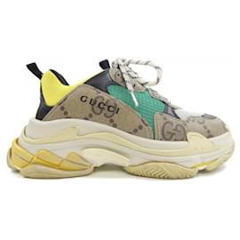 Balenciaga-Balenciaga Sneakers-Brown,Beige,Green