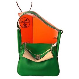 Hermès Lindy 26 em verde Bambu (com selo W) Verde Verde escuro