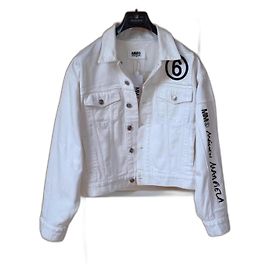MM6 limited edition denim jacket Black White