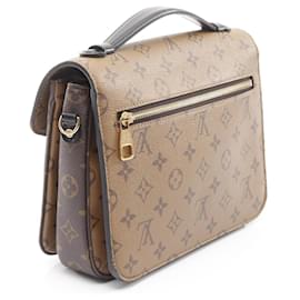 Louis Vuitton-Louis Vuitton Metis MM Monogram Reverse Pochette Handbag-Brown,Black