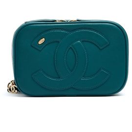 Chanel 2019 Borsa a Spalla Cintura CC Mania Verde Pelle Verde