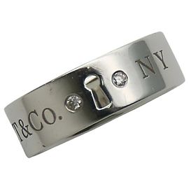Silberring von Tiffany & Co. mit Diamant Silber