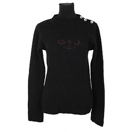 Jean Paul Gaultier Wollpullover Schwarz XS Schwarz