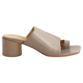 Maison Martin Margiela leather mules brown Brown
