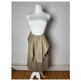 Vintage Dior Plissee Rock Khaki m Khaki