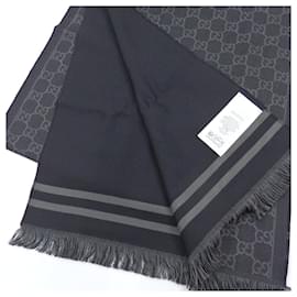 Gucci-Cachecol de lã GG Gucci-Preto