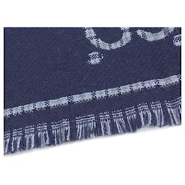 Gucci-Cachecol/Cache-orelha GG Check de Lã da Gucci para Homens-Marrom,Azul