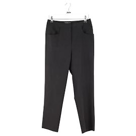 Calça slim Prada preta de poliéster Preto