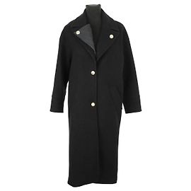 Patrizia Pepe Black wool coat Black