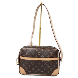 Sac Trocadero 27 en toile Monogram Louis Vuitton Marron Beige