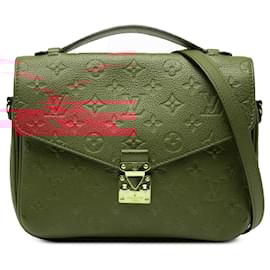 Louis Vuitton-Louis Vuitton Red Monogram Empreinte Pochette Metis-Red