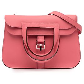 Mini Halzan 22 en Swift rose d'Hermès Rose