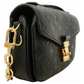 Louis Vuitton-Louis Vuitton Monogram Empreinte Pochette Metis EW Handbag-Black
