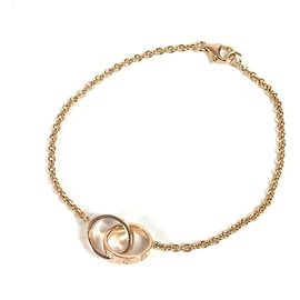 Bracciale charm con doppio anello Love di Cartier D'oro